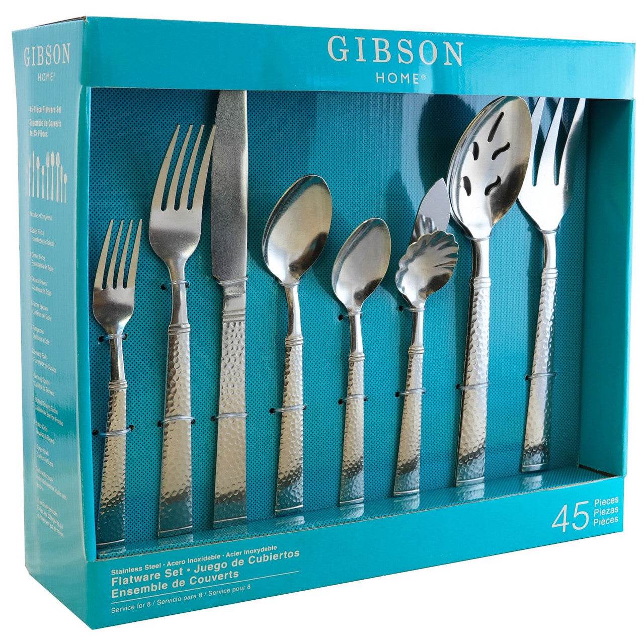 Gibson Home Prato 45 Piece Flatware Set - Metromarketstore