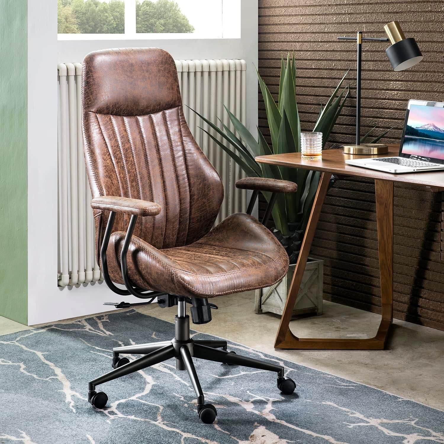 Ergonomic Office Chair (Dark Coffee) - Metromarketstore