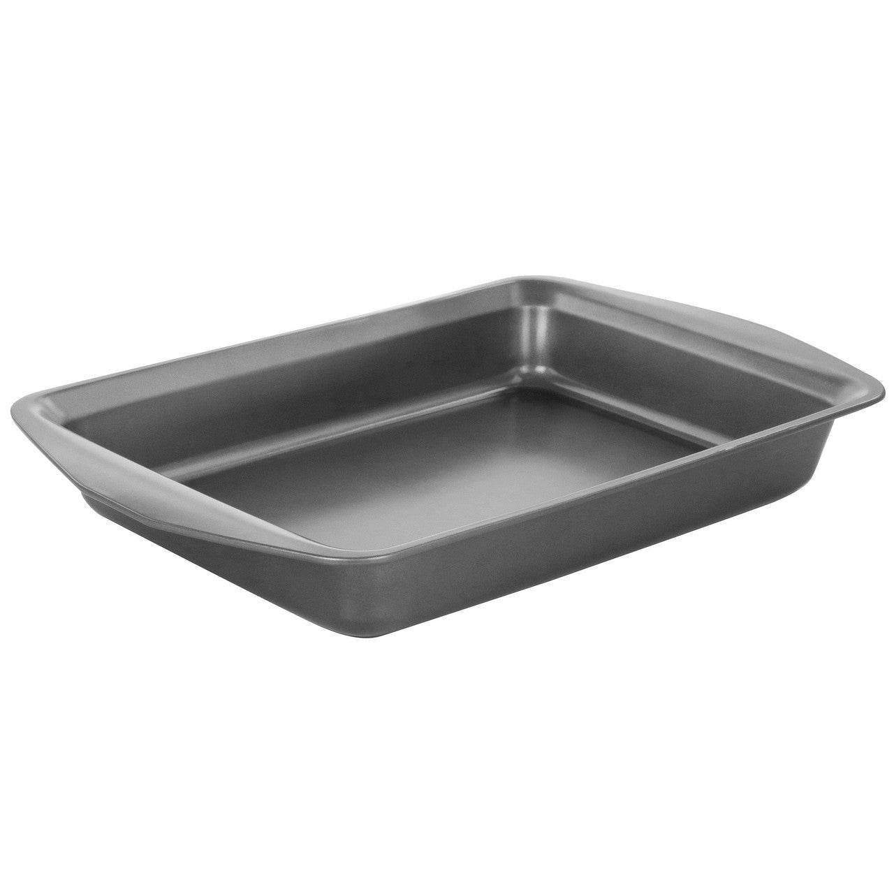 Gibson Baker's Friend 16.75 Inch Nonstick Steel Roasting Pan in Gray - Metromarketstore