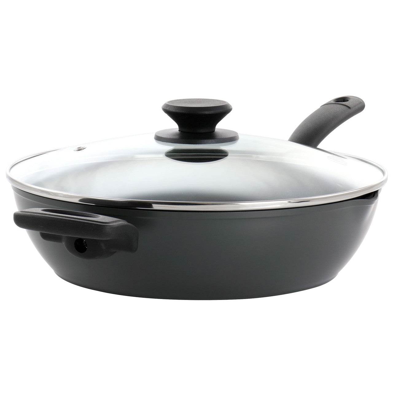 Oster Kingsway 3.9 Quart Aluminum Nonstick Saute Pan in Black-0