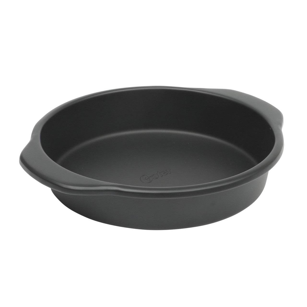 Oster Teston Platinum Collection 9 Inch Nonstick Carbon Steel Cake Pan in Matte Black - Metromarketstore