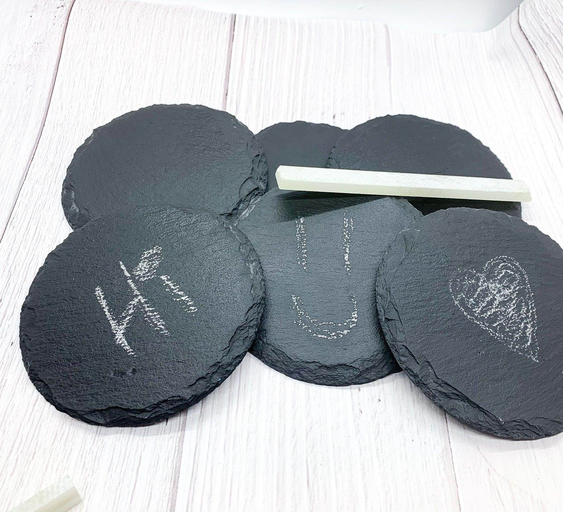 Slate Rounds / Coasters - Metromarketstore