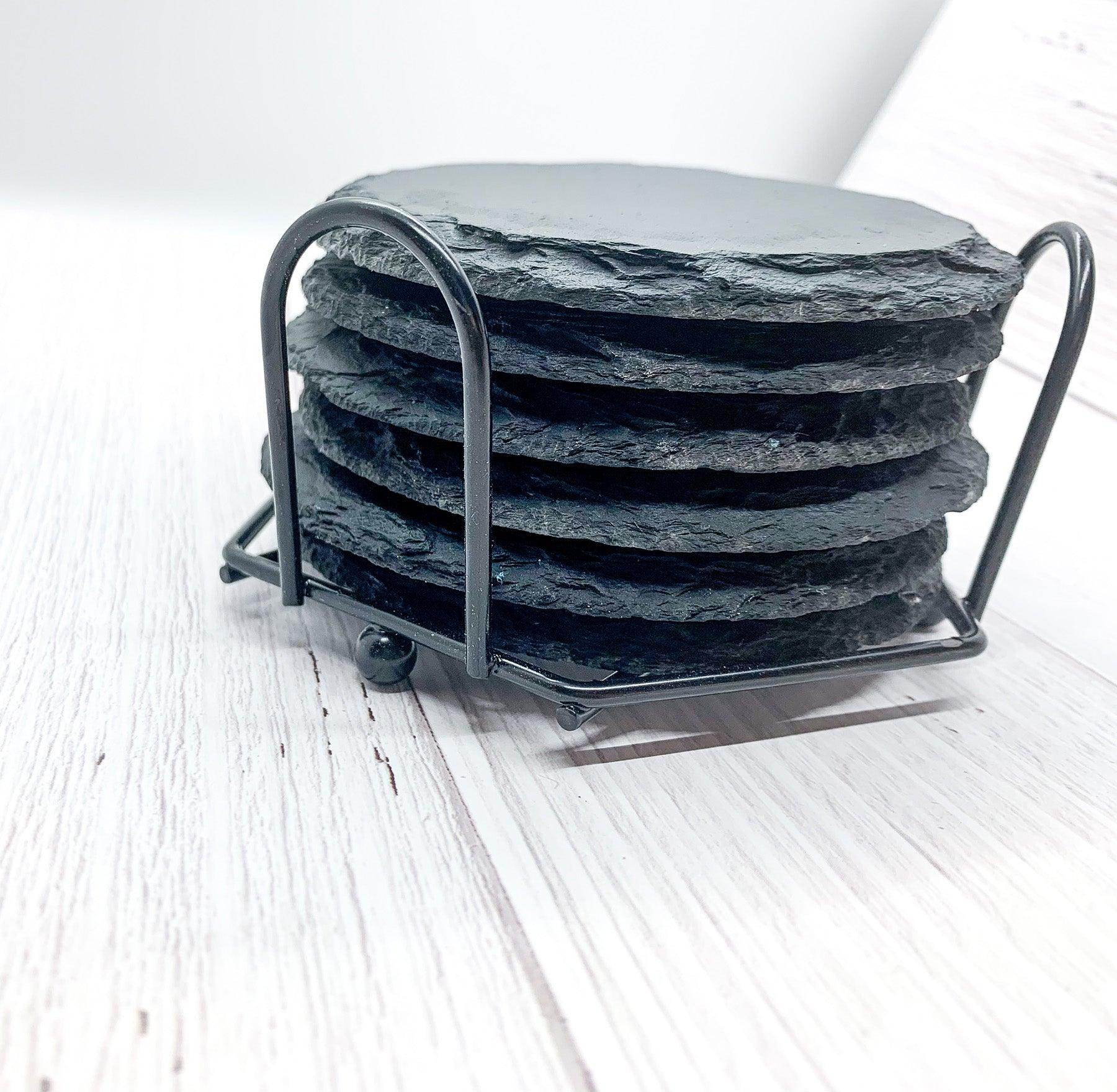Slate Rounds / Coasters - Metromarketstore