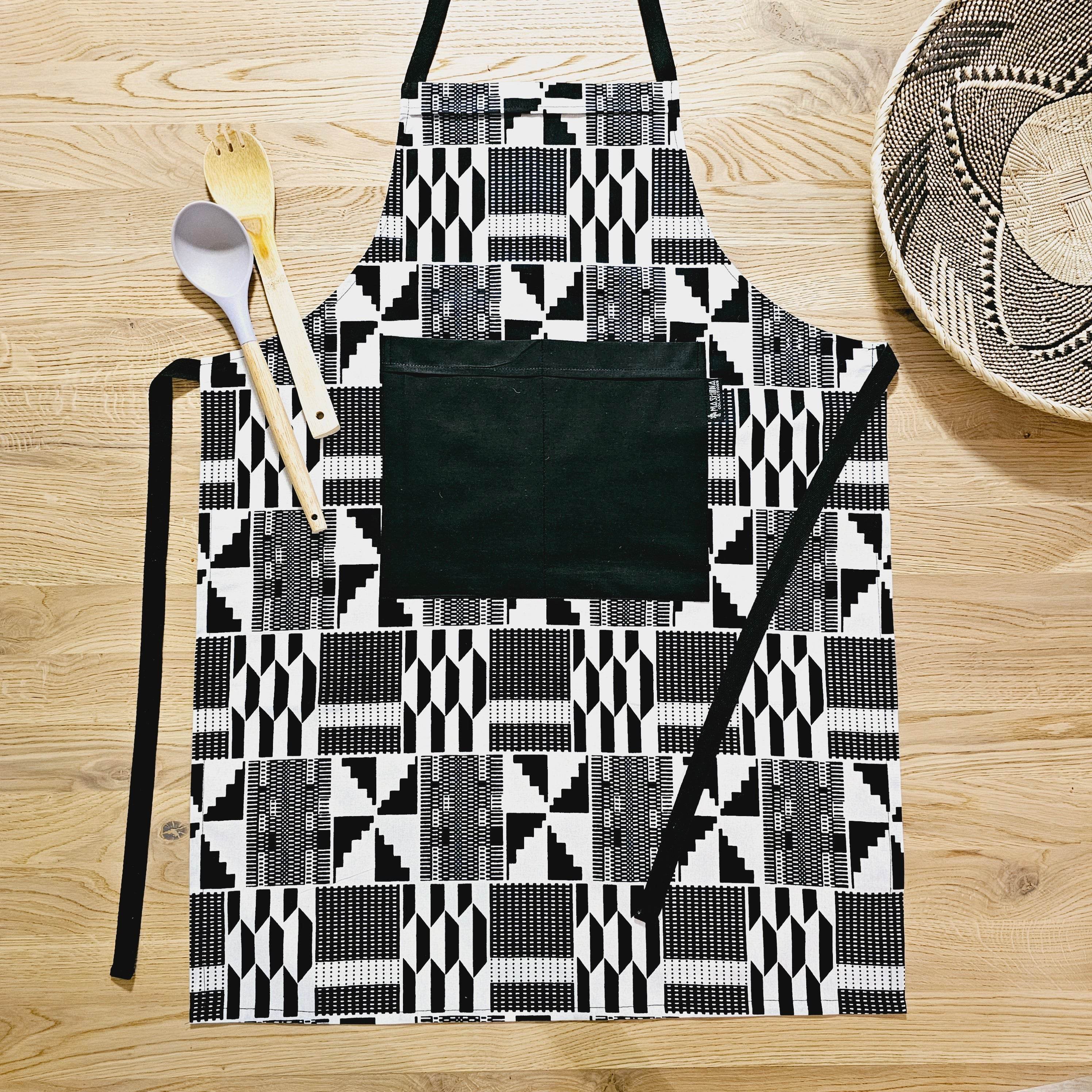 Handmade Apron and Matching Oven Gloves Set - Metromarketstore