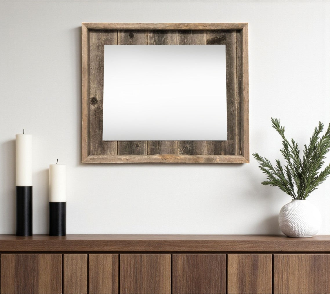 11" x 14" Gray Solid Wood Hanging Picture Frame - Metromarketstore