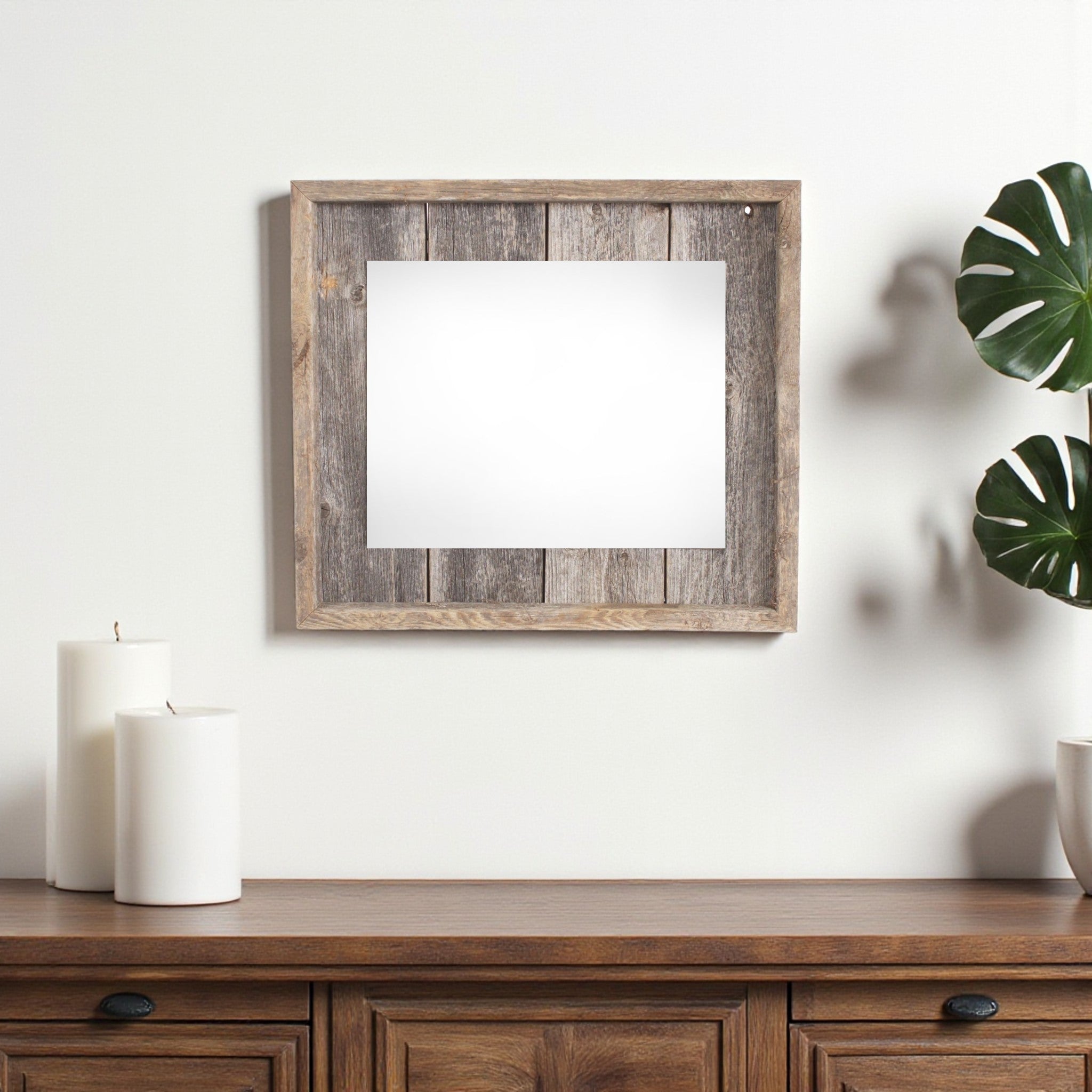 11" x 14" Gray Solid Wood Hanging Picture Frame - Metromarketstore