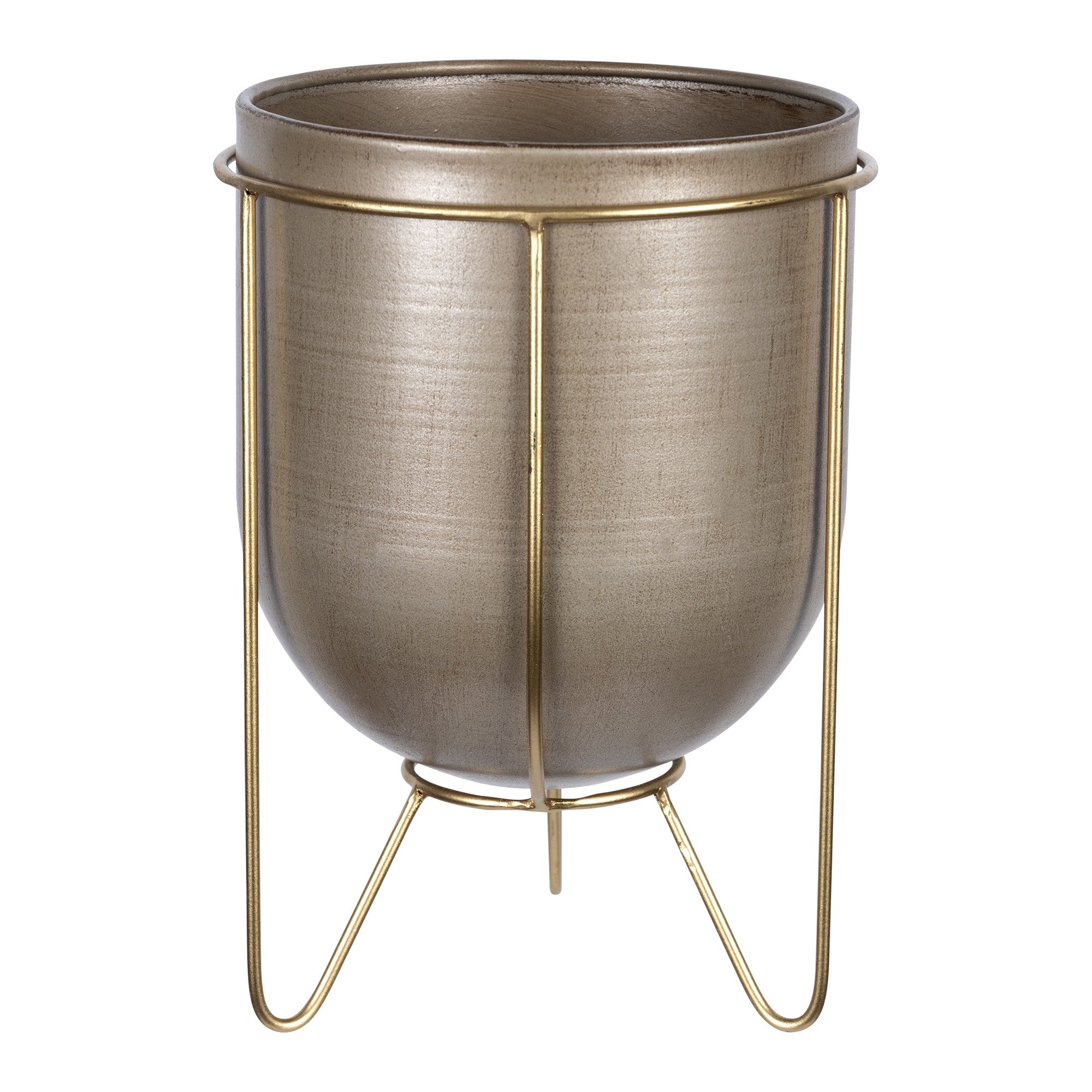 10" Bronze Cylinder Metal Table Vase - Metromarketstore