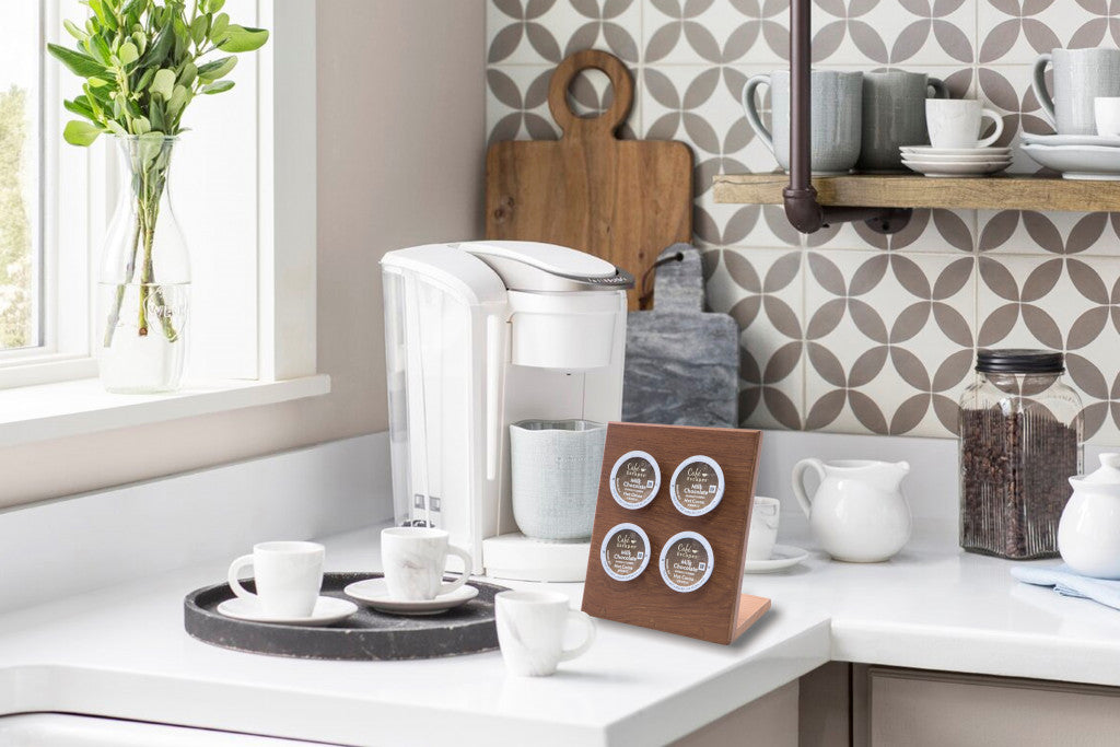 Free Standing 6.00 " Wood Coffee Storage & Accessories - Metromarketstore