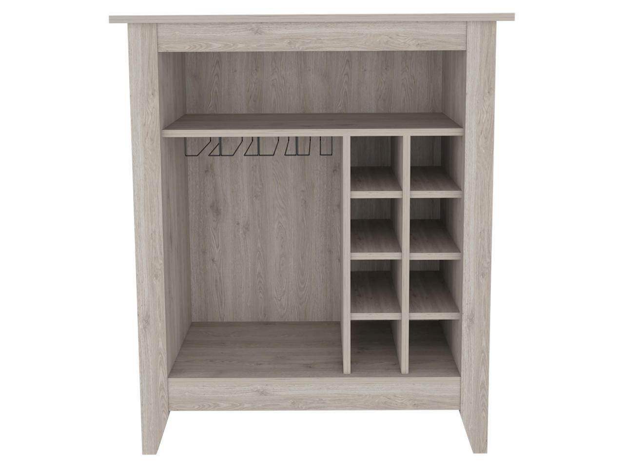 Light Gray Bar Cart With Wine Storage - Metromarketstore