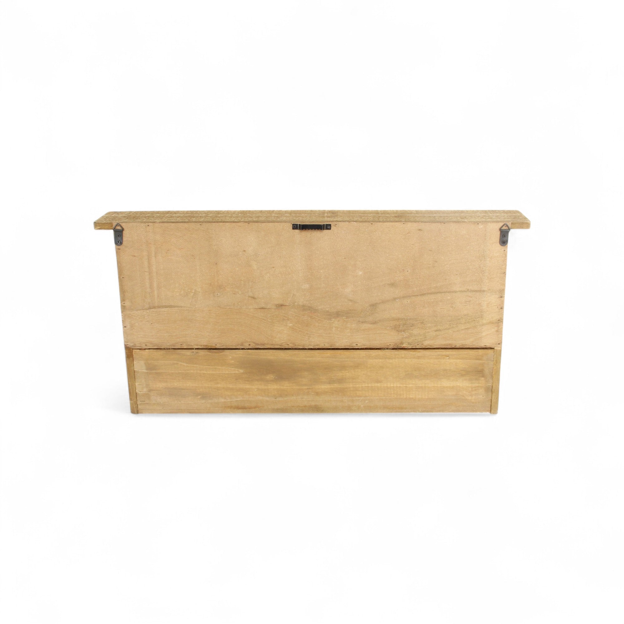 30" Natural Wood Four Hook Wall Mount Coat Rack-4