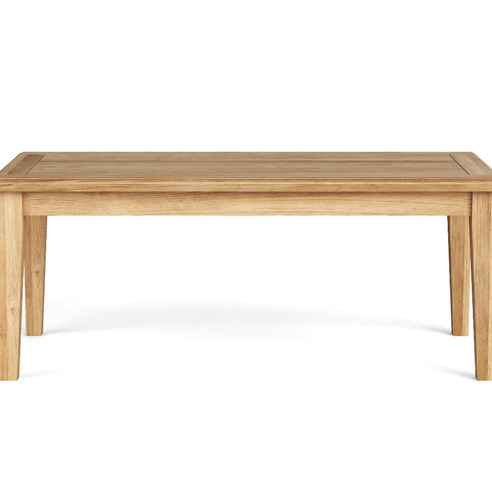 47" Natural Solid Wood Outdoor Coffee Table-5