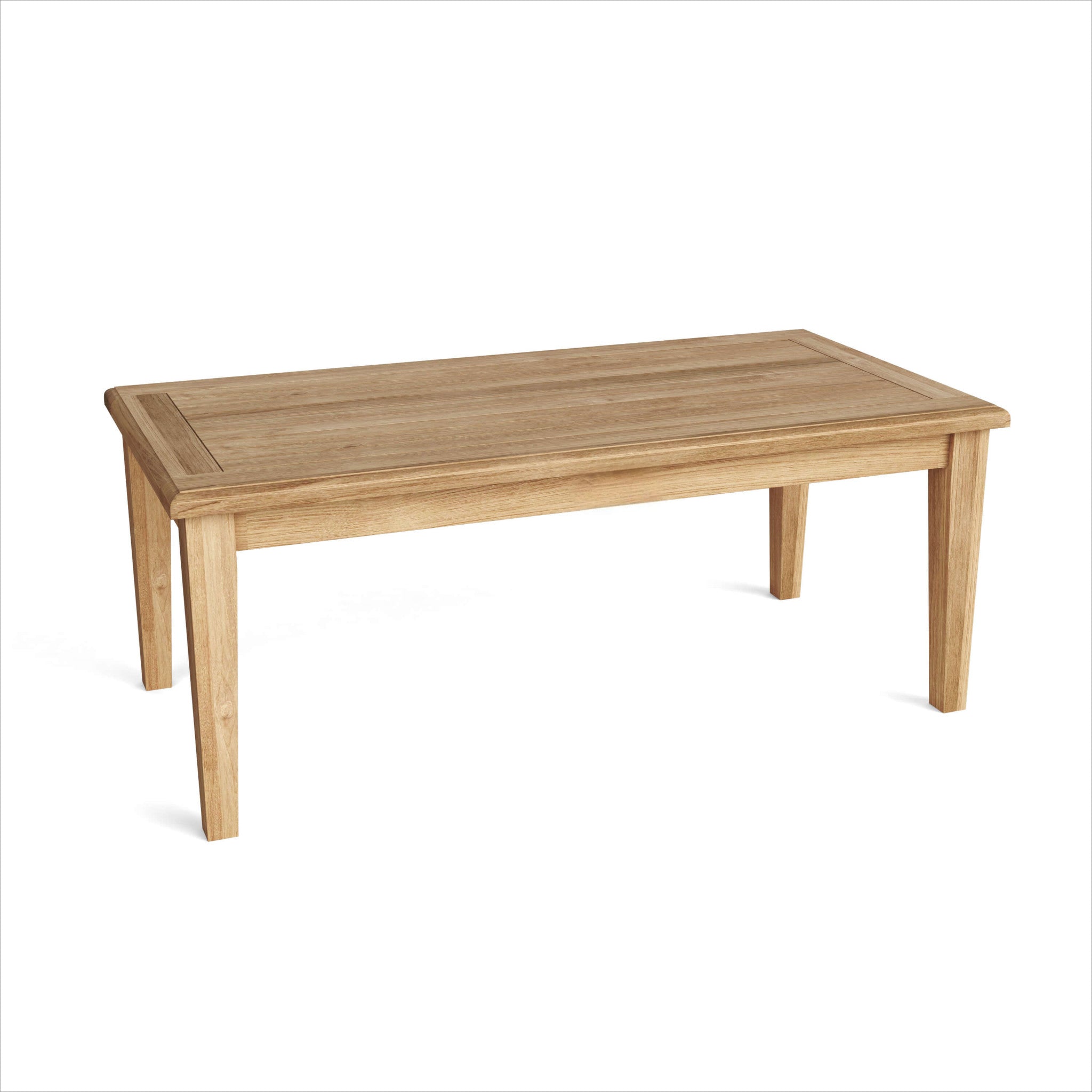 47" Natural Solid Wood Outdoor Coffee Table-2