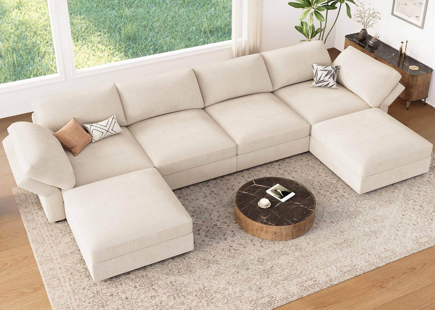 Modular Sectional Sofa with Storage Chaise - Metromarketstore