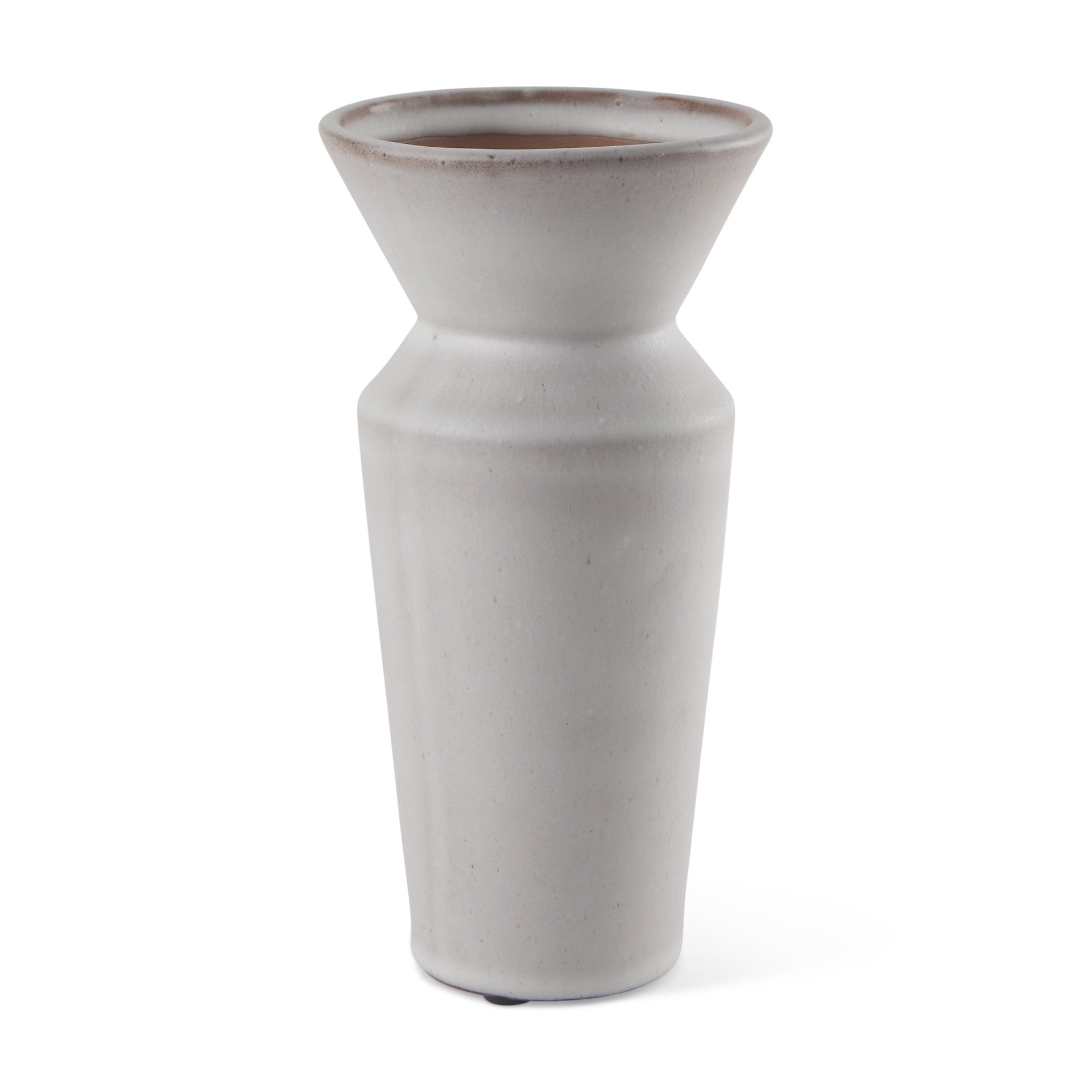 10" Cream Ceramic Table Vase - Metromarketstore