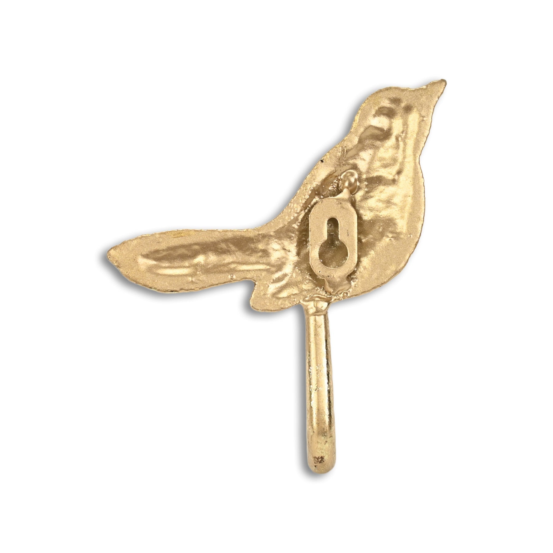 5" Gold Cast Iron Bird Wall Hook-4