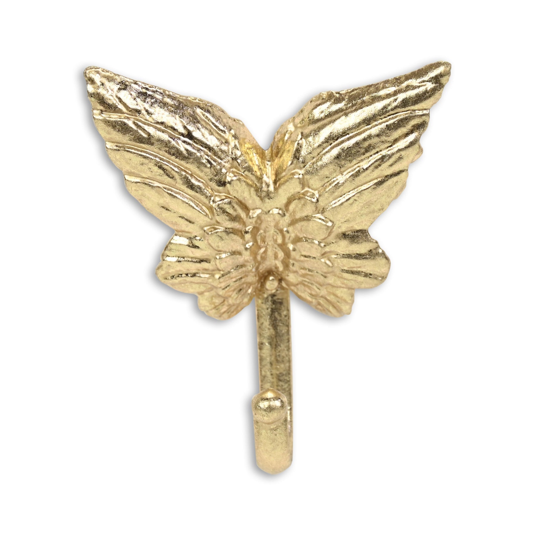 5" Gold Cast Iron Butterfly Wall Hook-1