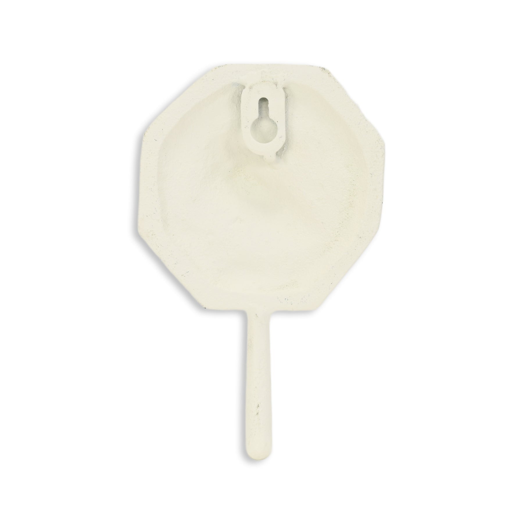 4" Blue And Cream Cast Iron Conch Shell Wall Hook-4