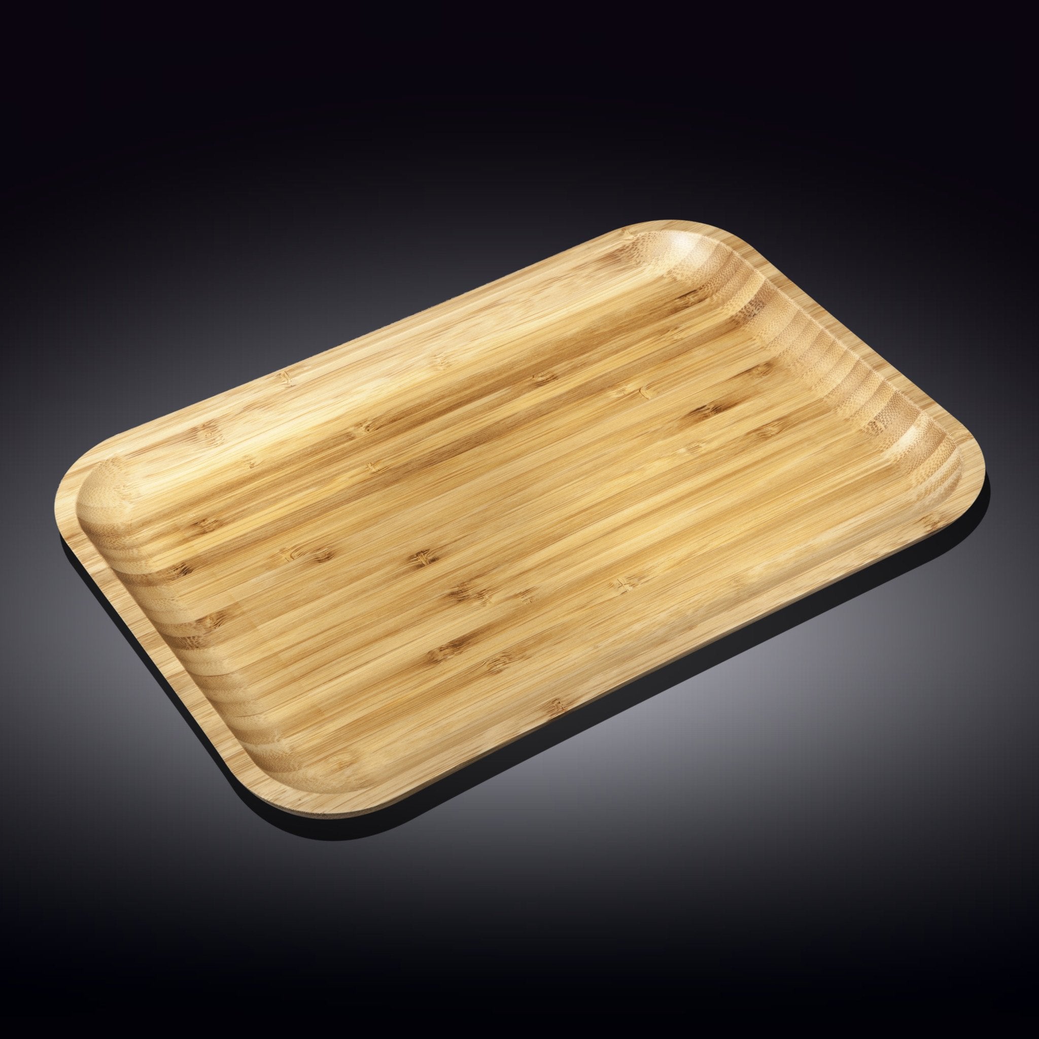 Bamboo Platter 14" inch X 10" inch | For Appetizers / Barbecue / Steak - Metromarketstore