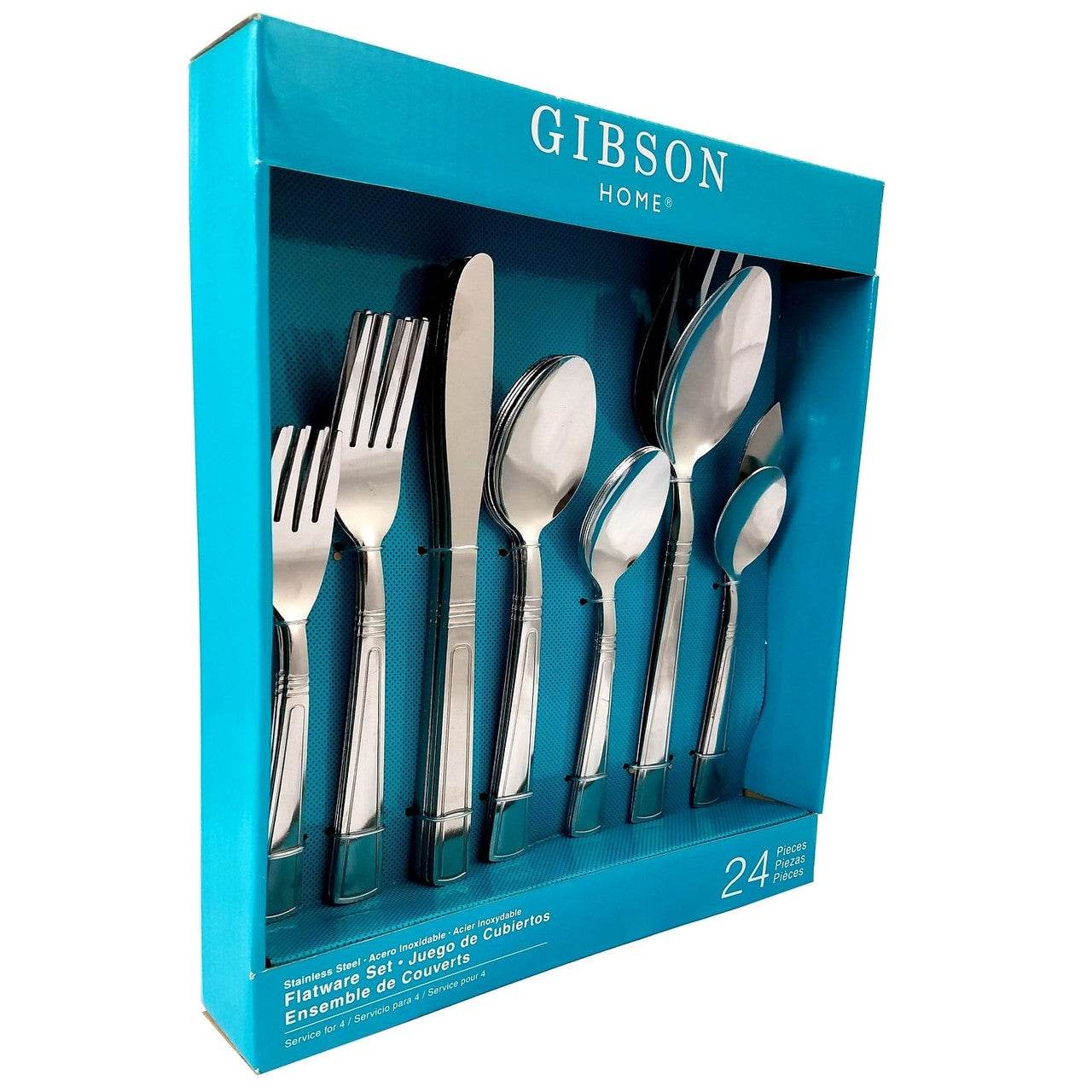 Gibson Home Sefton 24 Piece Flatware Set - Metromarketstore
