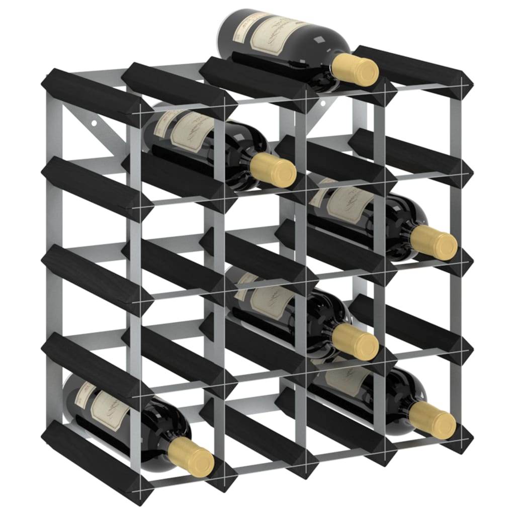vidaXL Countertop Wine Rack Bottle Holder Wine Storage Organizer Solid Wood - Metromarketstore