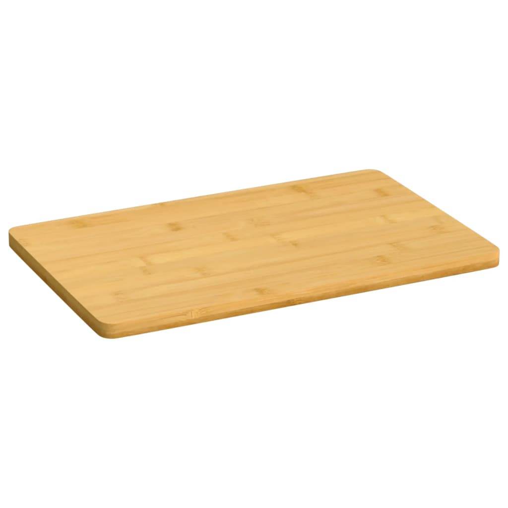 vidaXL Plate 6 Pcs Rectangular Breakfast Serving Plate for Kitchen Bamboo - Metromarketstore