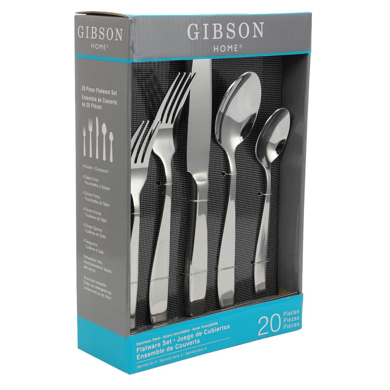 Gibson Castleford 20 Peice Flatware Set - Metromarketstore
