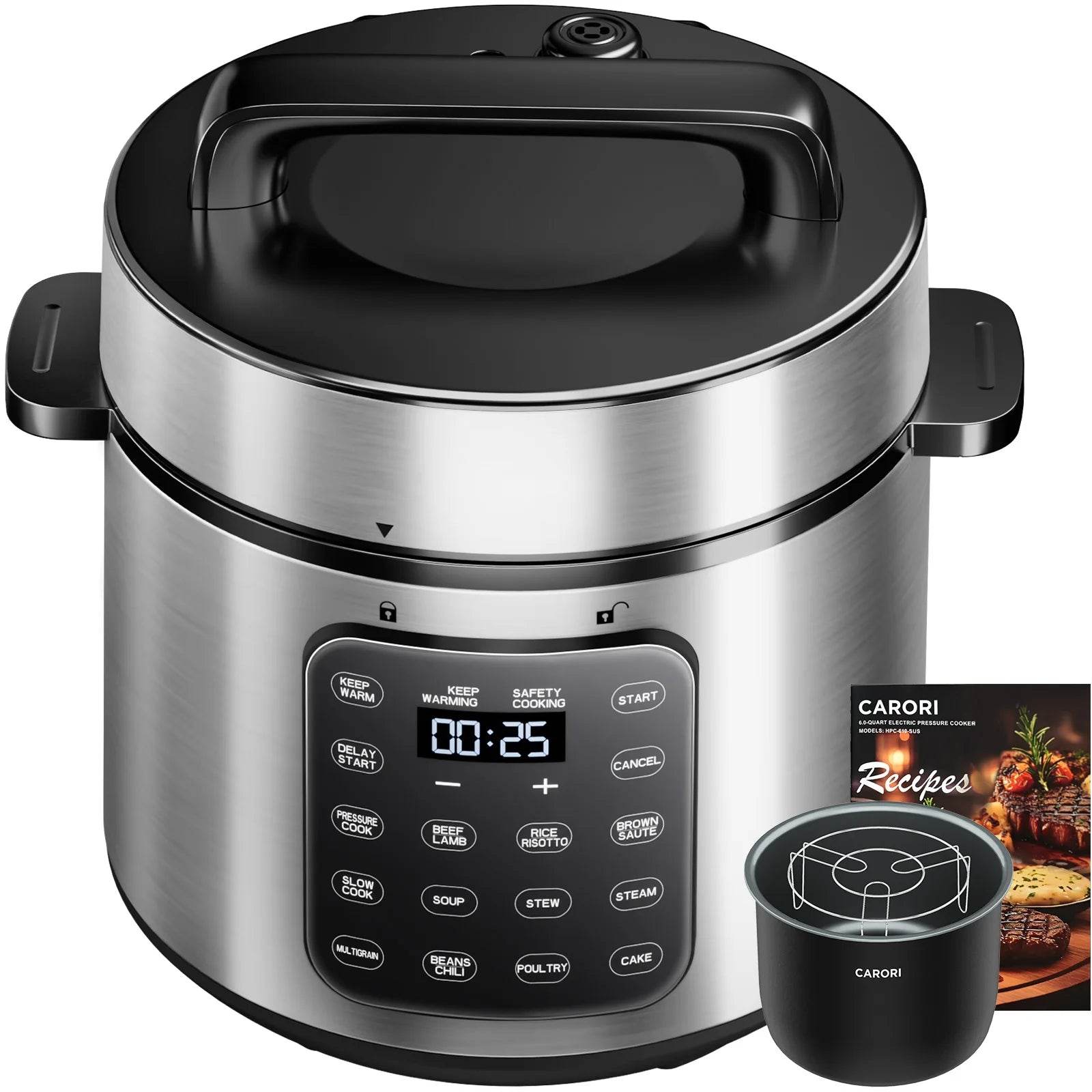 Pressure Cooker 6QT Stainless Steel - Metromarketstore