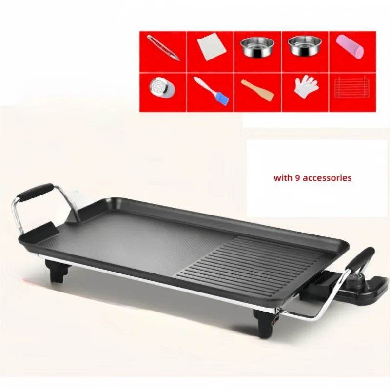 1500W Outdoor Indoor Griddle Large Barbecue Hot Plate - Metromarketstore