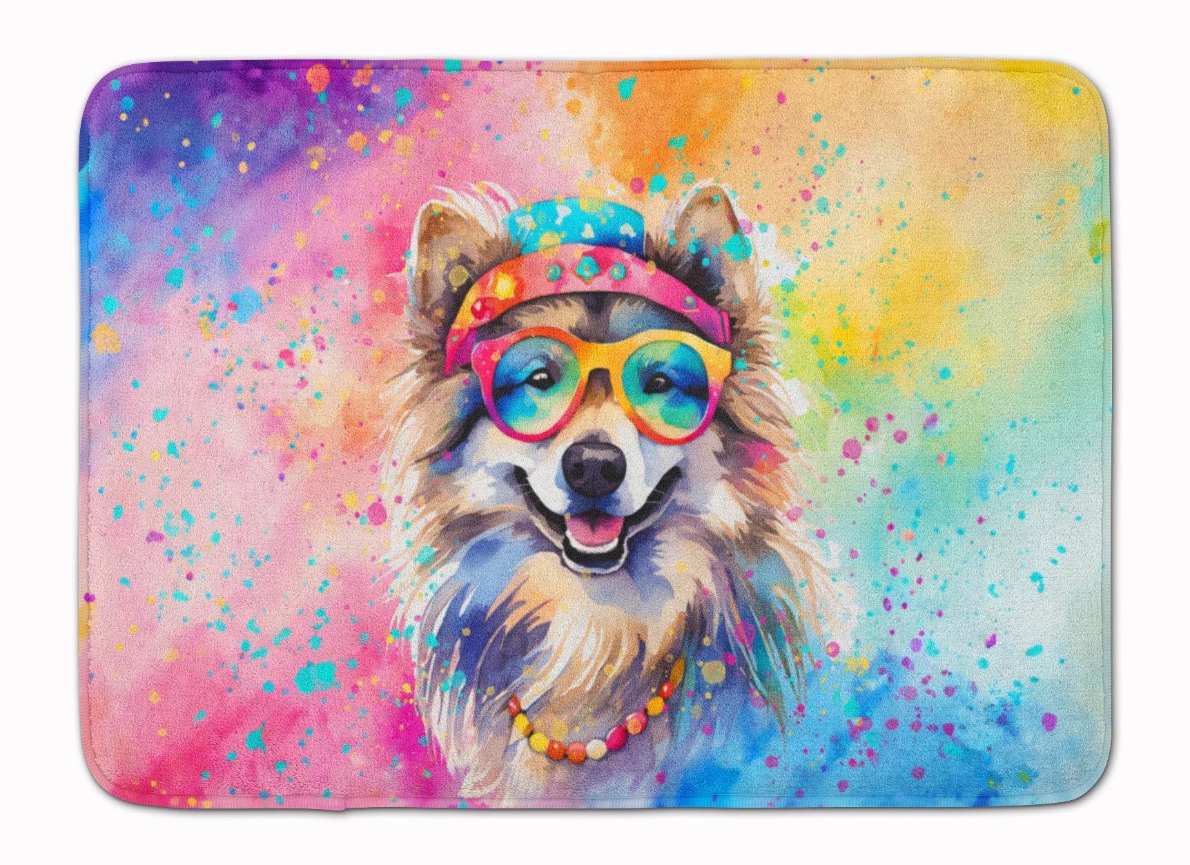 Keeshond Hippie Dawg Memory Foam Kitchen Mat - Metromarketstore