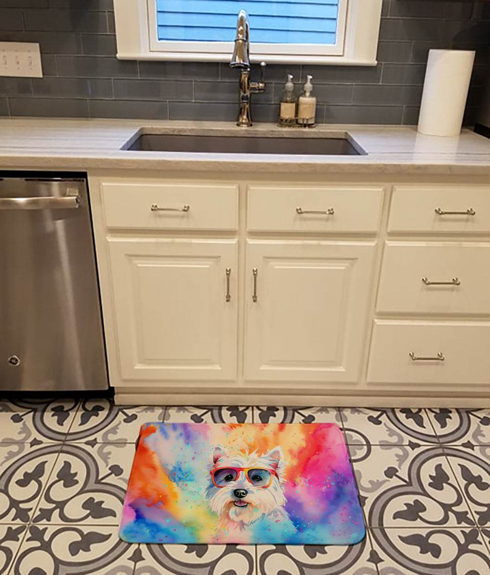 Westie Hippie Dawg Memory Foam Kitchen Mat - Metromarketstore
