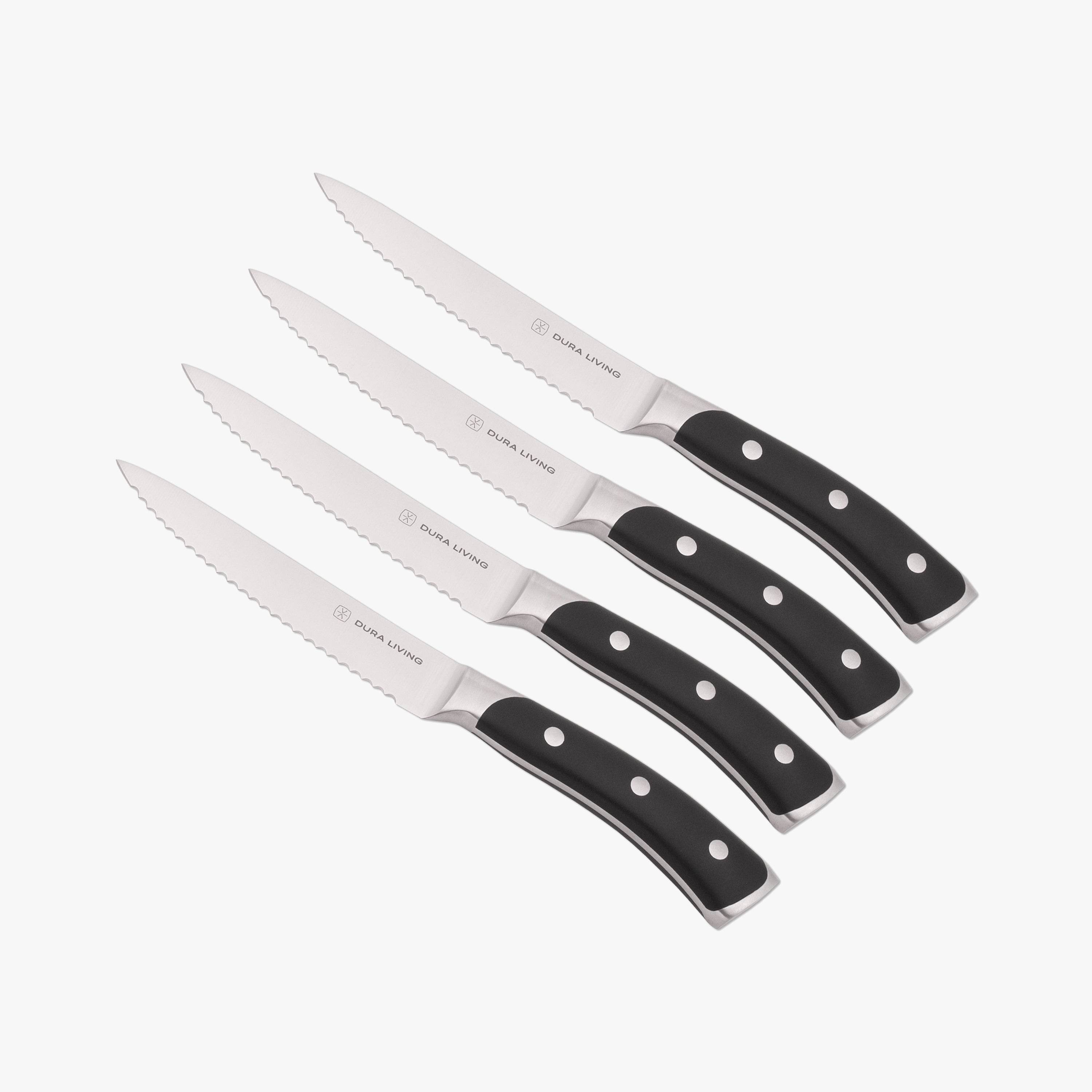 Elite Set of 4 Steak Knives - Black - Metromarketstore