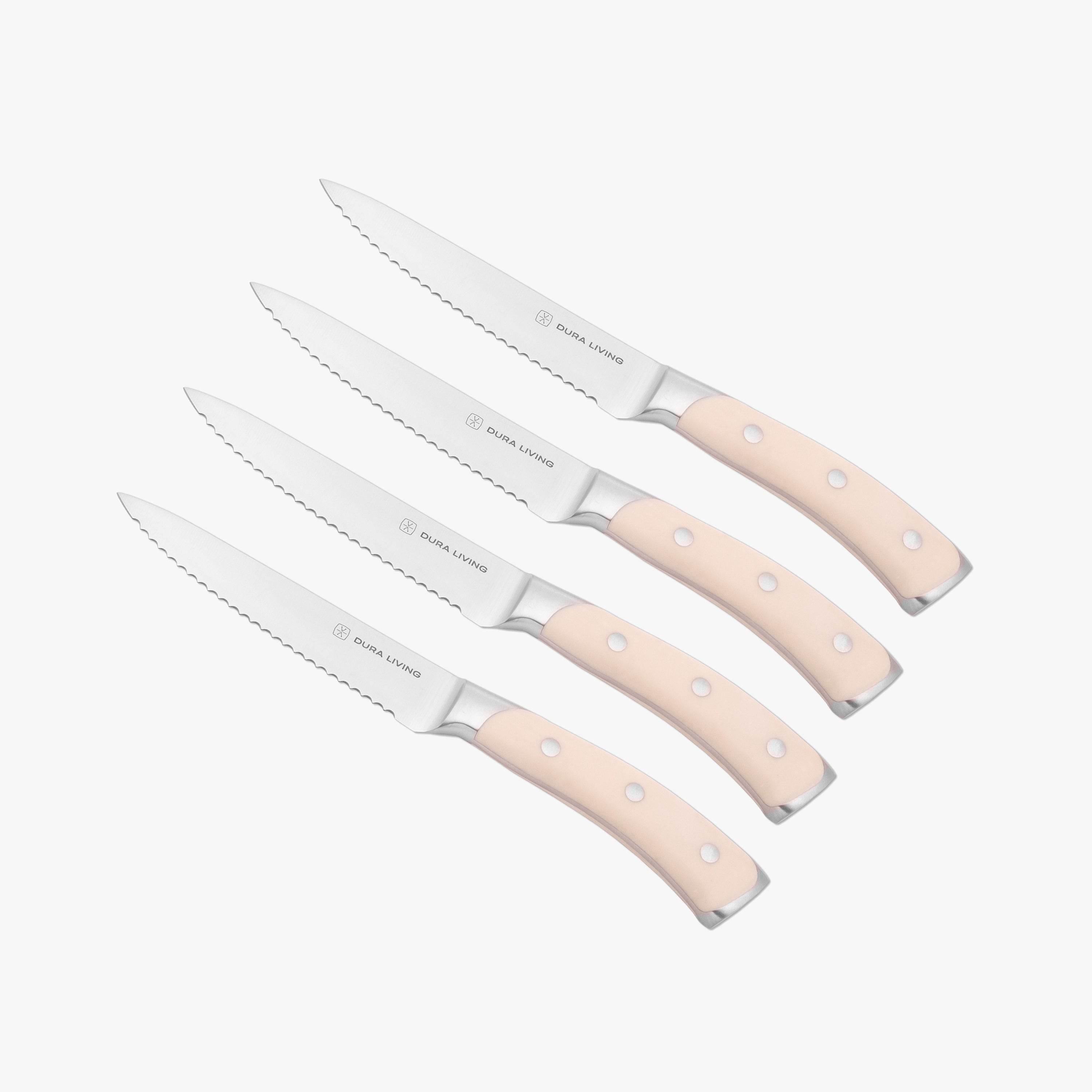 Elite Set of 4 Steak Knives - Cream - Metromarketstore