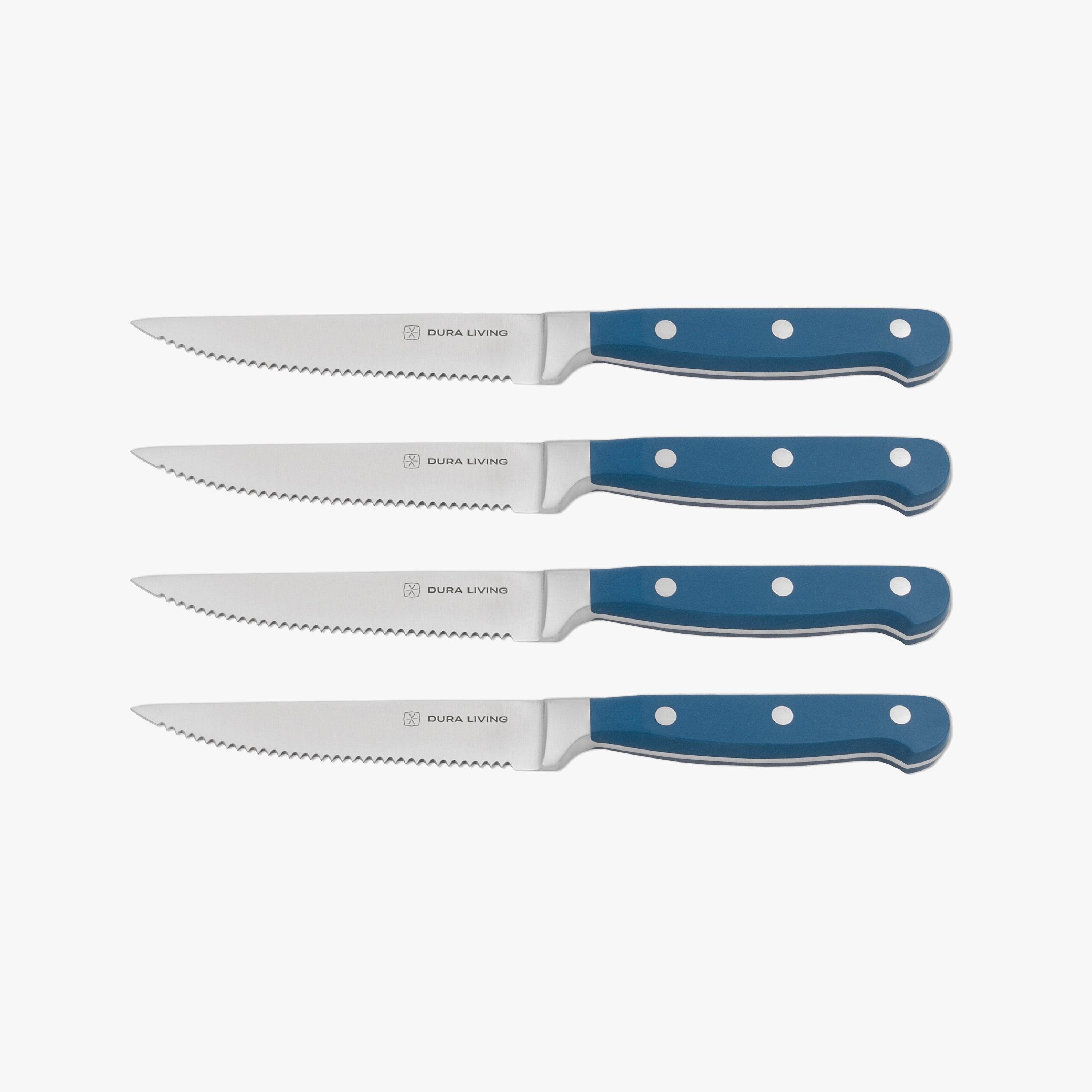 Superior Set of 4 Steak Knives - Royal Blue-0