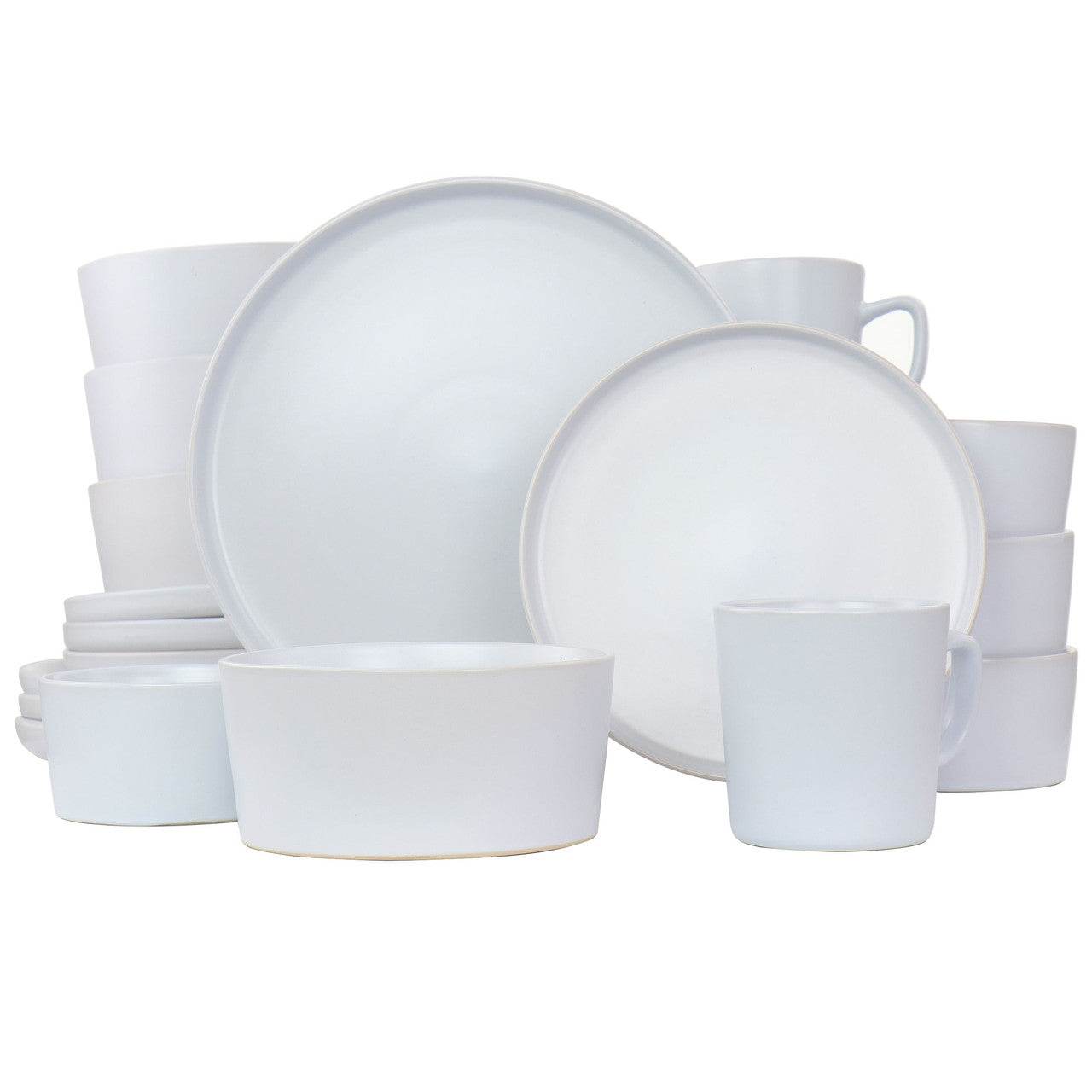 Elama Luxmatte White 20 Piece Dinnerware Set - Metromarketstore
