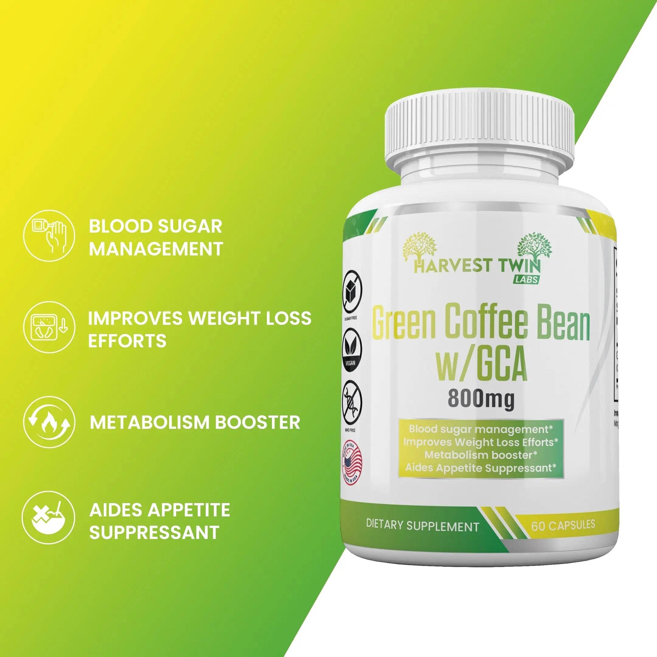 Green Coffee Bean w/GCA - 800mg - Metromarketstore
