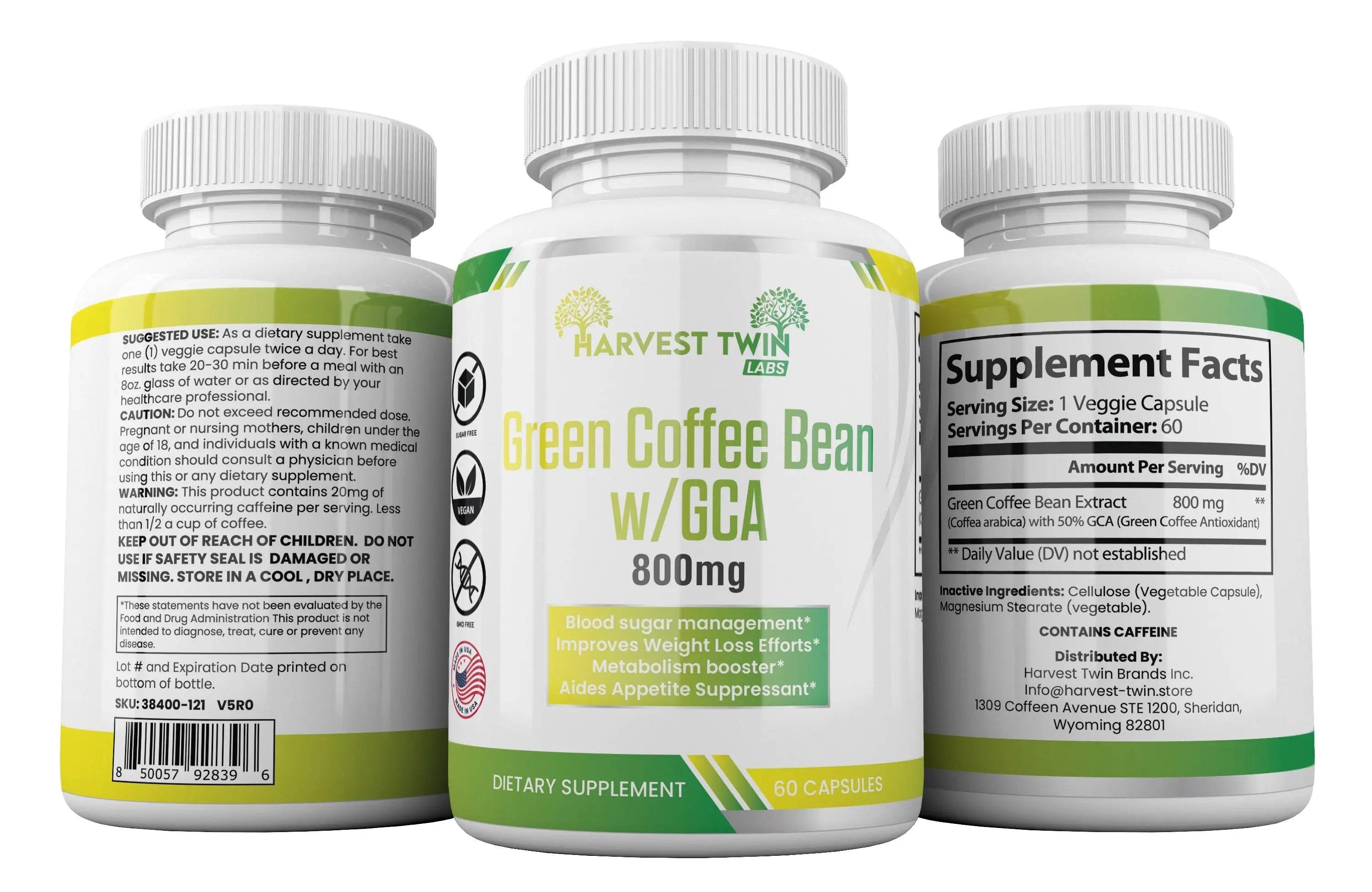Green Coffee Bean w/GCA - 800mg - Metromarketstore