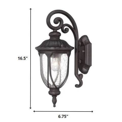 HMS Warm White Black Cast Aluminum Glass Lantern - Metromarketstore