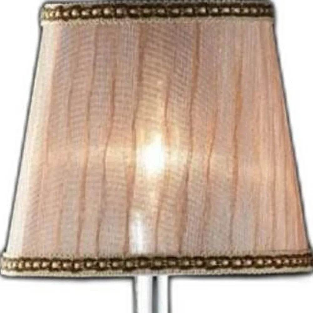HMS Dual Light Hanging Wall Sconce Silver and Pink Faux Crystal Wall Lamps - Metromarketstore
