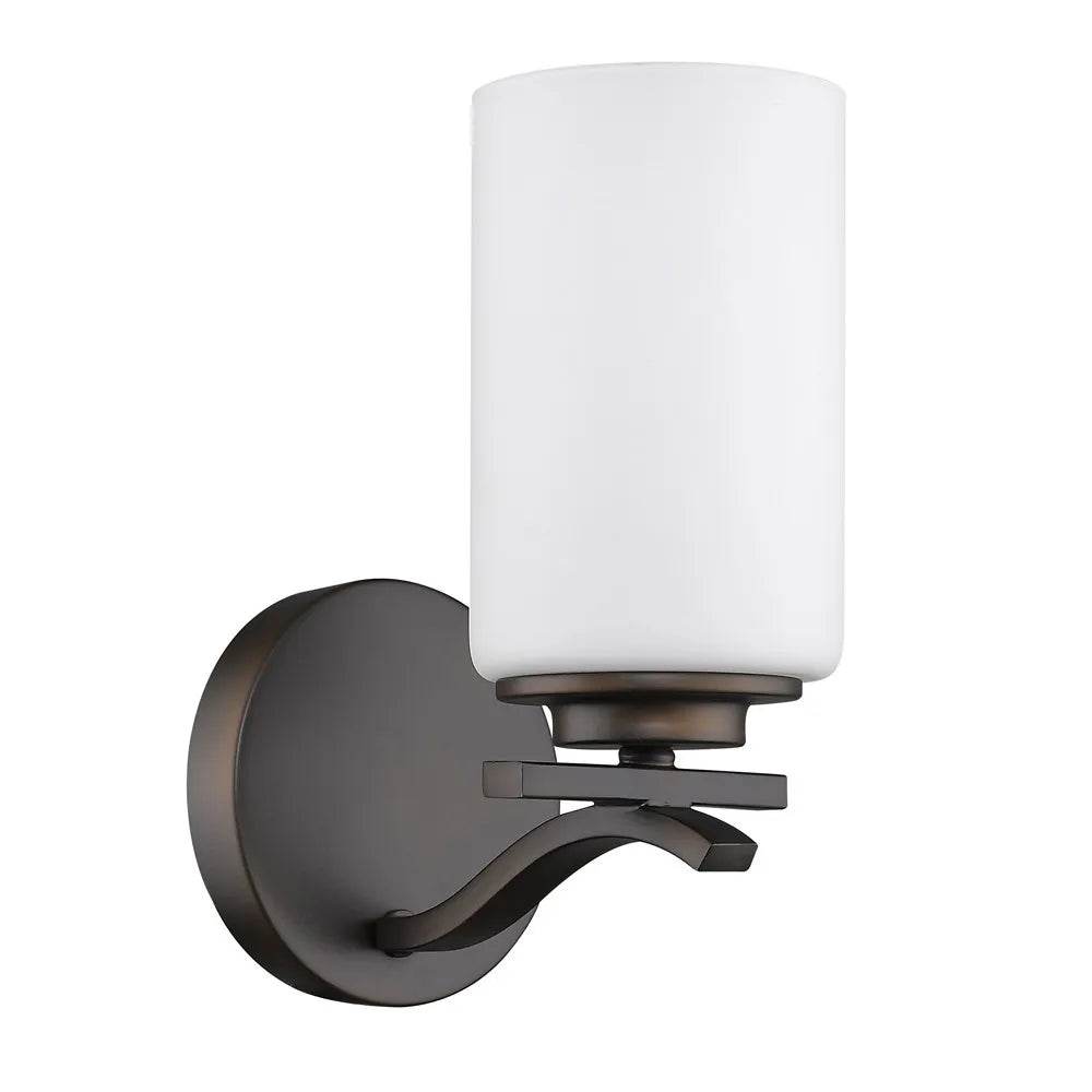 HMS Contemporary One Light Bronze and Glass LED Wall Sconce - Metromarketstore
