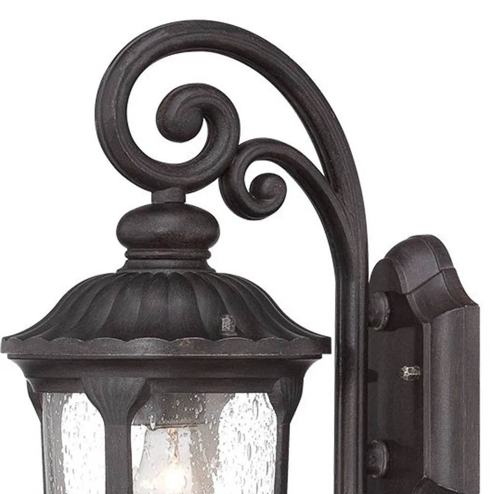 HMS Warm White Black Cast Aluminum Glass Lantern - Metromarketstore
