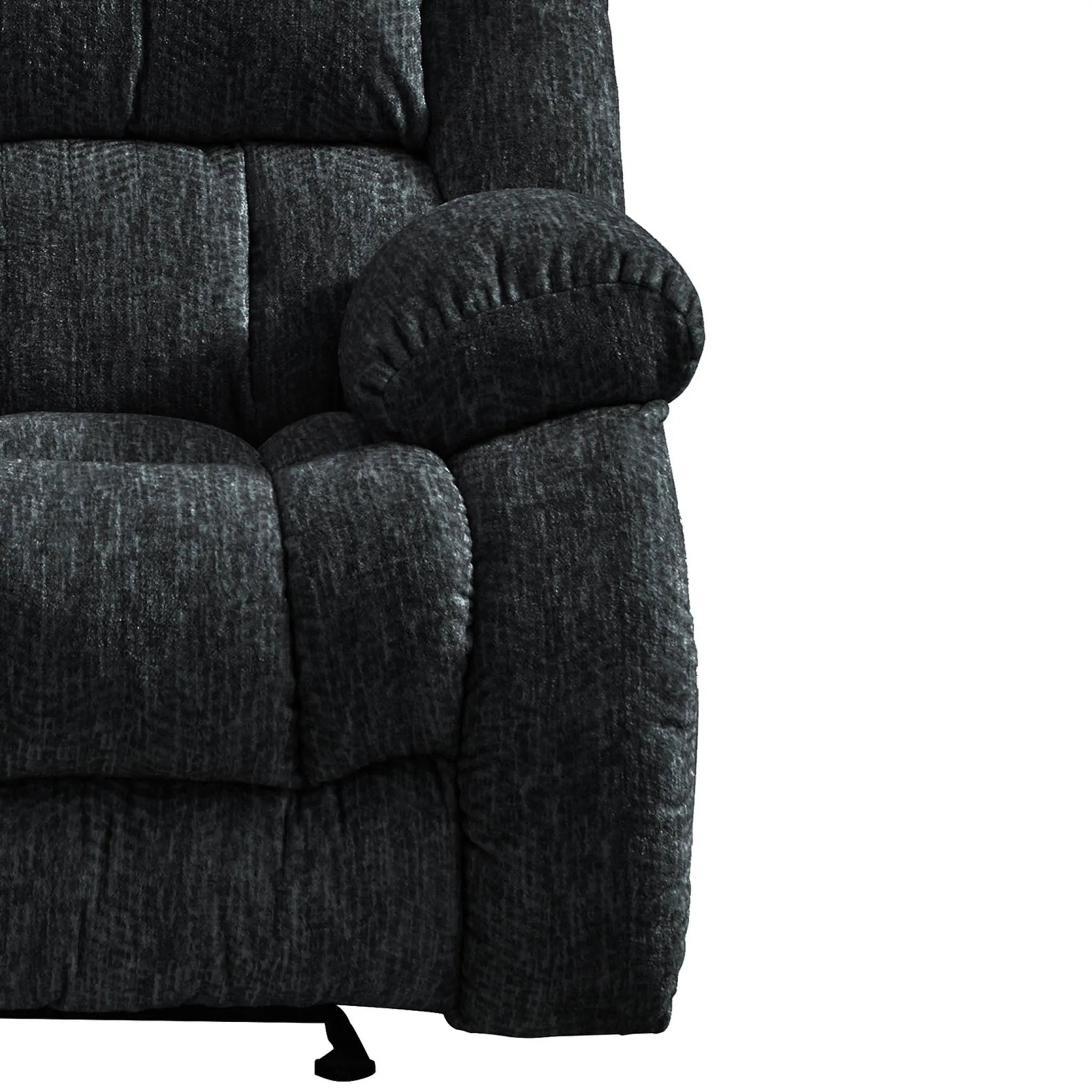 HMS 77" Black Manual Reclining Loveseat - Metromarketstore