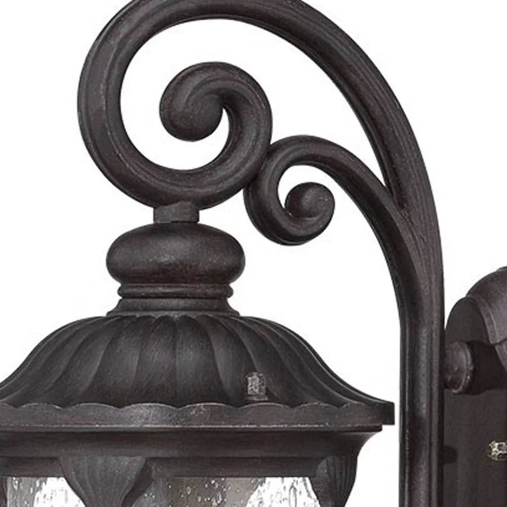 HMS Warm White Black Cast Aluminum Glass Lantern - Metromarketstore
