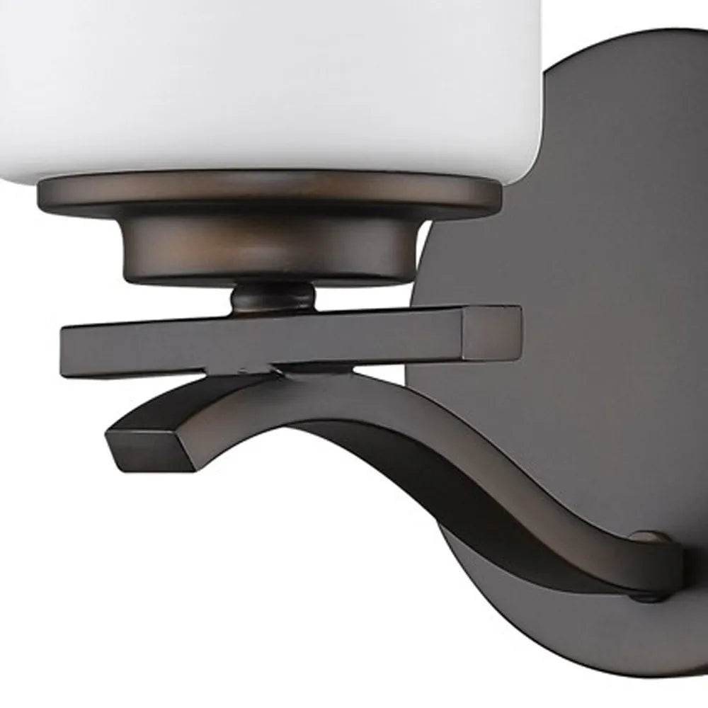 HMS Contemporary One Light Bronze and Glass LED Wall Sconce - Metromarketstore