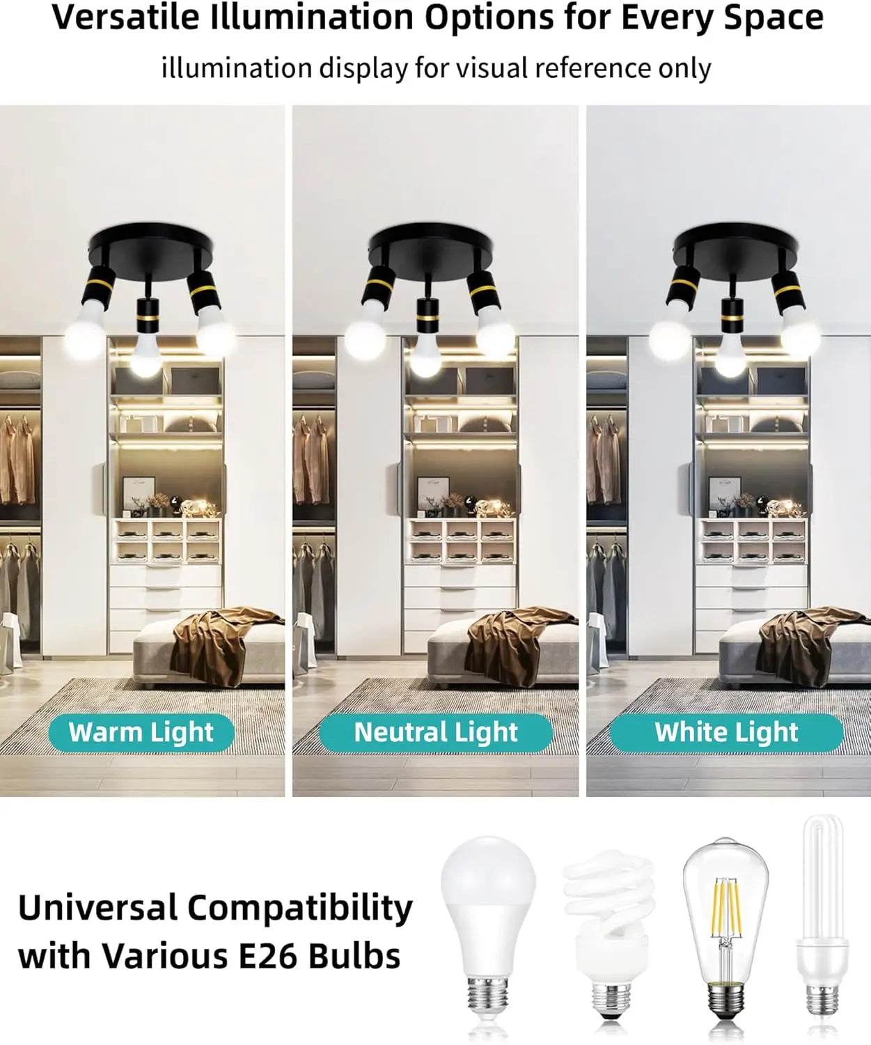 Hot Sale 3-Light Minimalist Wall Lamps Black and Gold LED Track Lighting - Metromarketstore