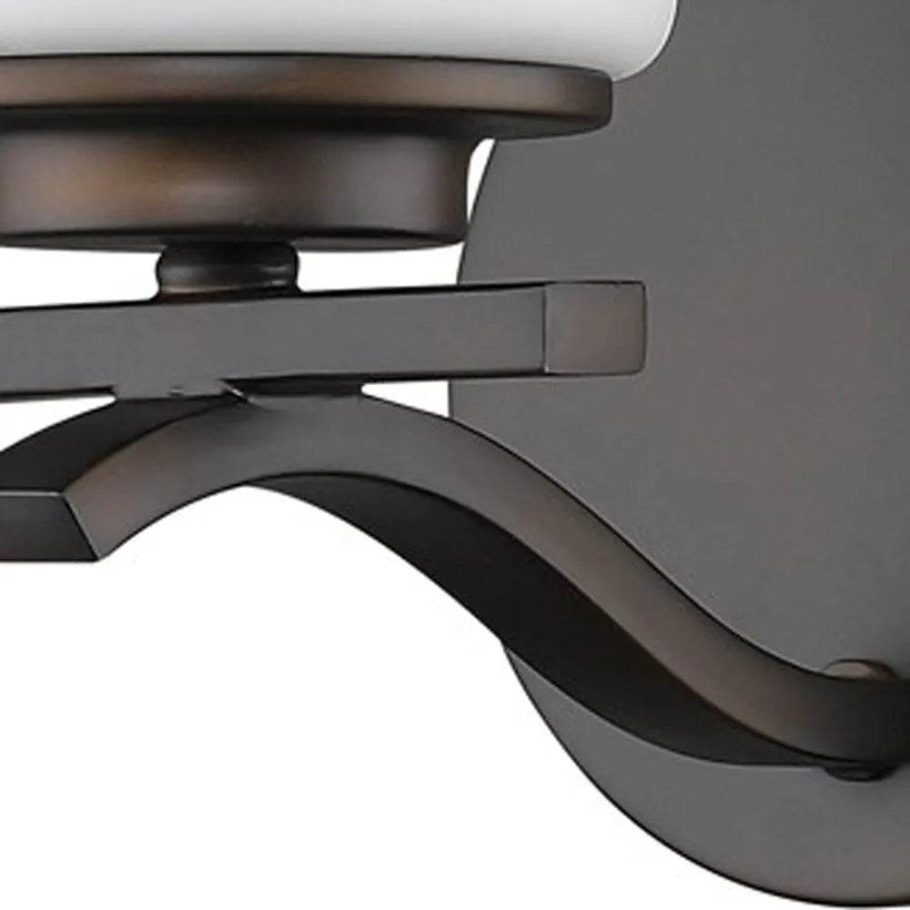 HMS Contemporary One Light Bronze and Glass LED Wall Sconce - Metromarketstore