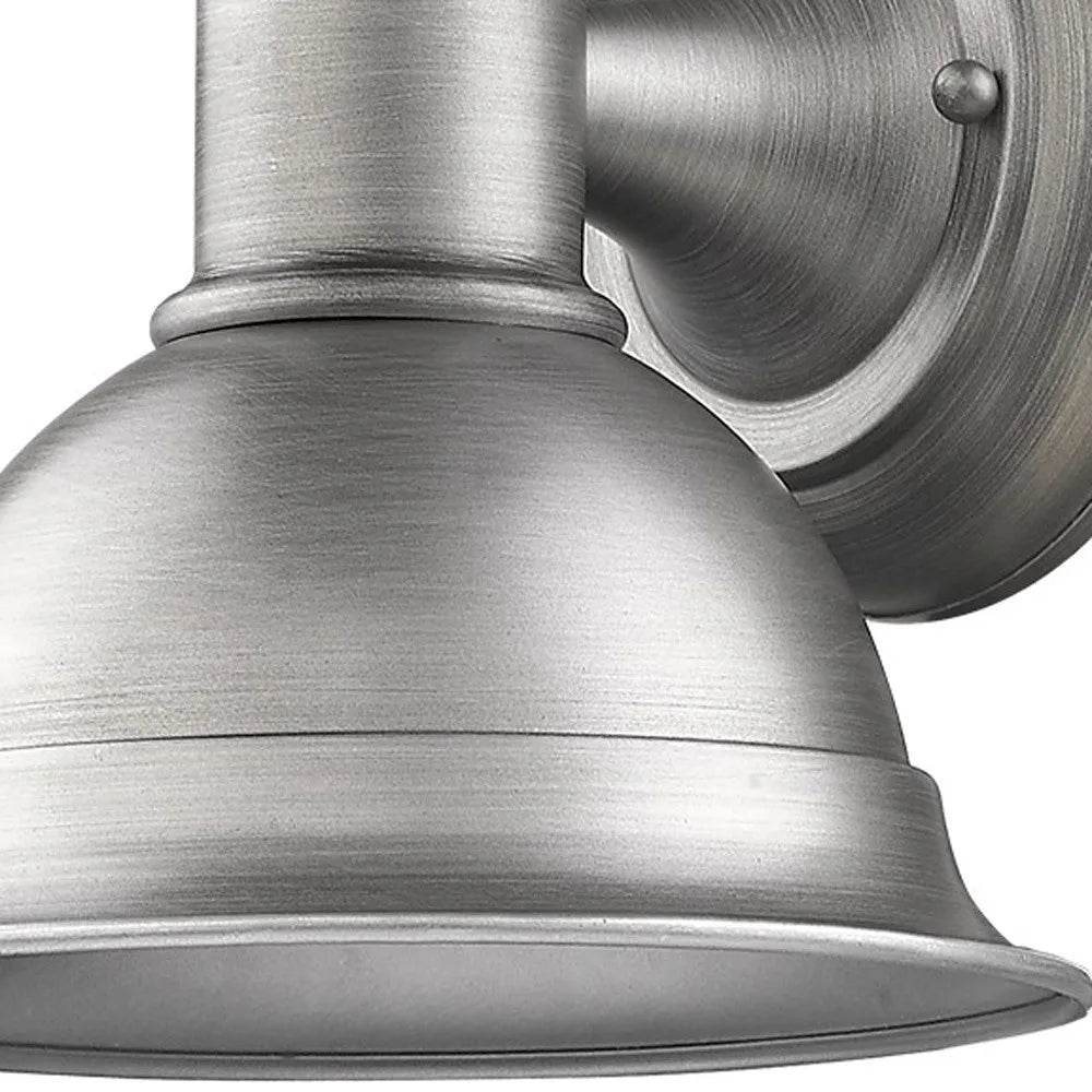 HMS Outdoor Wall Lamps Brushed Silver Aluminum Sconce with Stylish Design - Metromarketstore