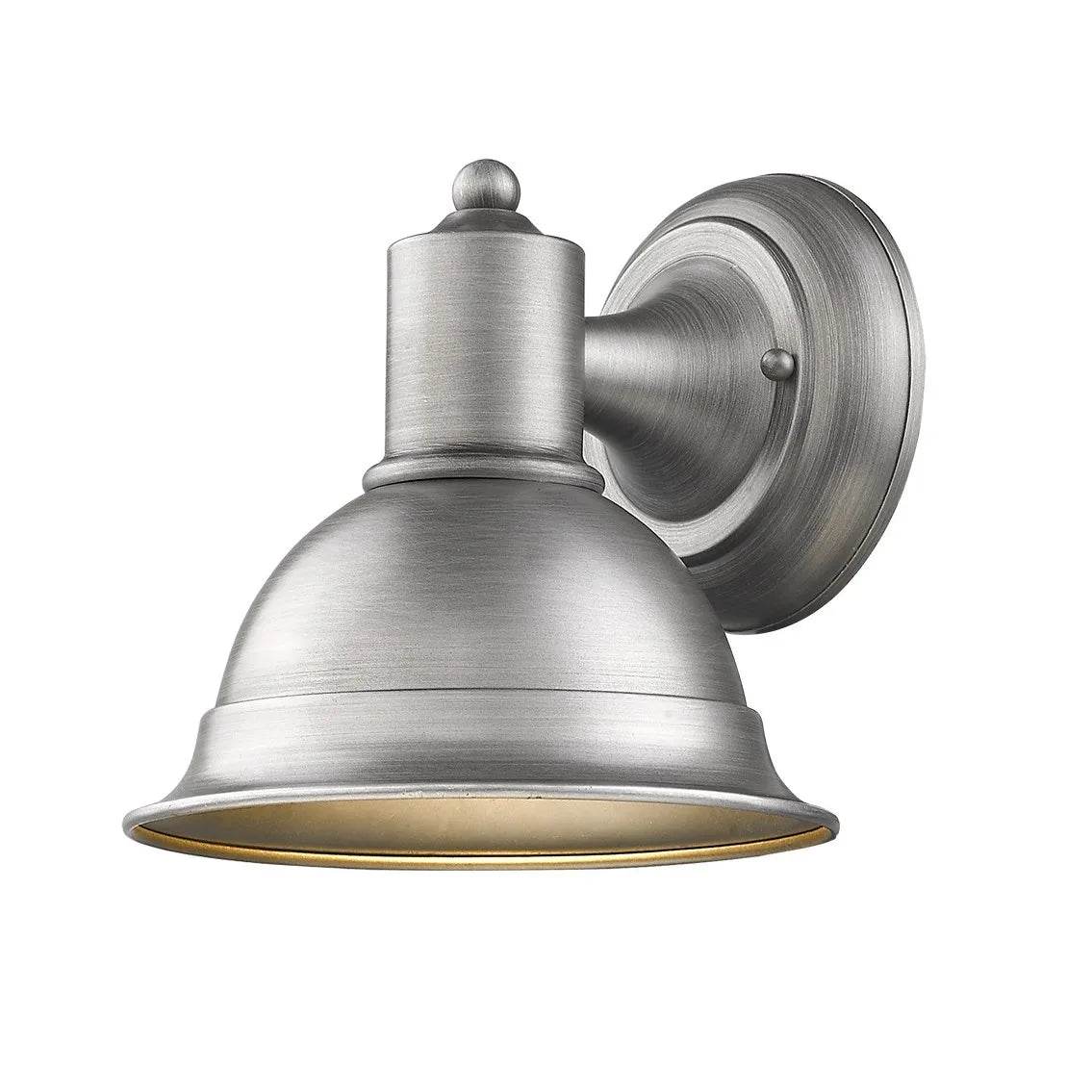 HMS Outdoor Wall Lamps Brushed Silver Aluminum Sconce with Stylish Design - Metromarketstore