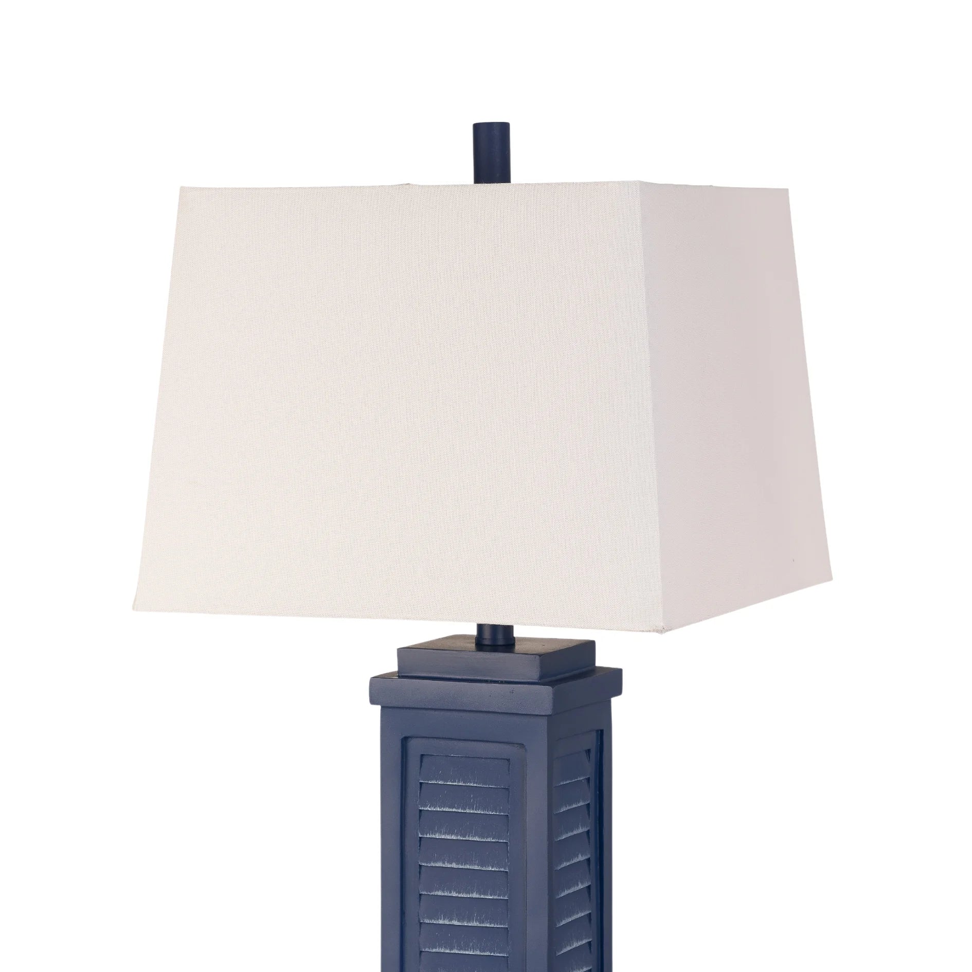 HMS Set Two 32" Blue Table Lamps White Dome Shade - Metromarketstore