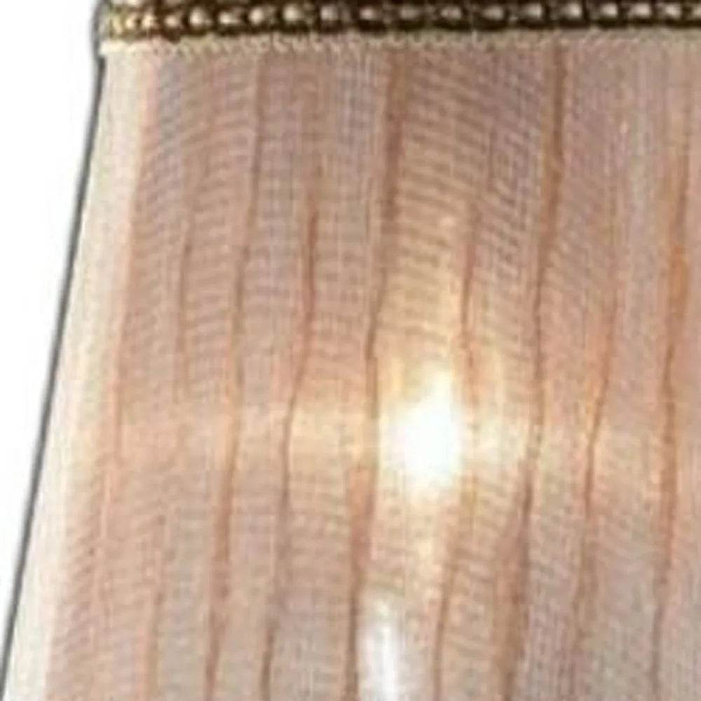 HMS Dual Light Hanging Wall Sconce Silver and Pink Faux Crystal Wall Lamps - Metromarketstore