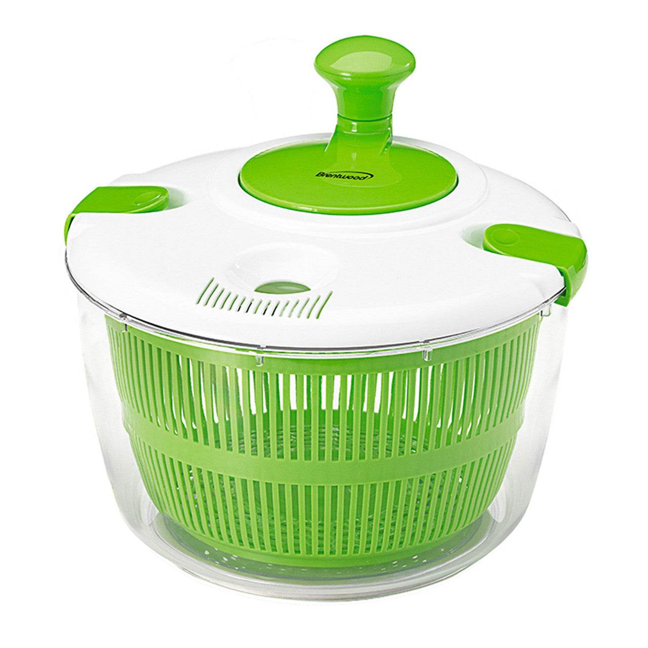 Brentwood 5 Quart Salad Spinner with Serving Bowl in Green - Metromarketstore